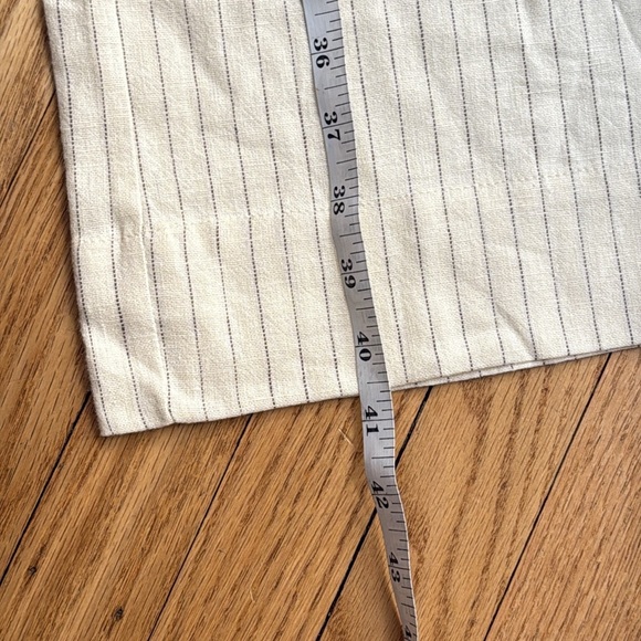 WeWoreWhat Tie Waist  Cream Wide Leg linen blend  Pants size xs - Picture 6 of 11